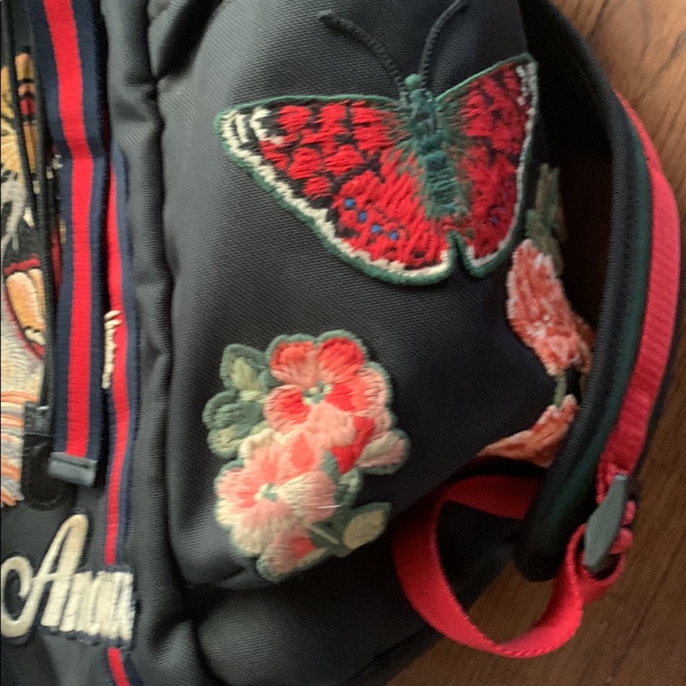 Gucci Patch Embellished Canvas Backpack - image 6